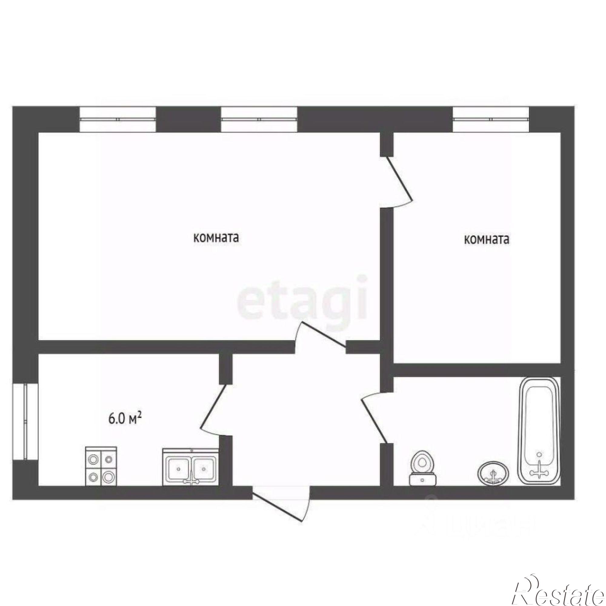 Купить квартиру за 1 250 000 рублей на Пролетарская улица, 63