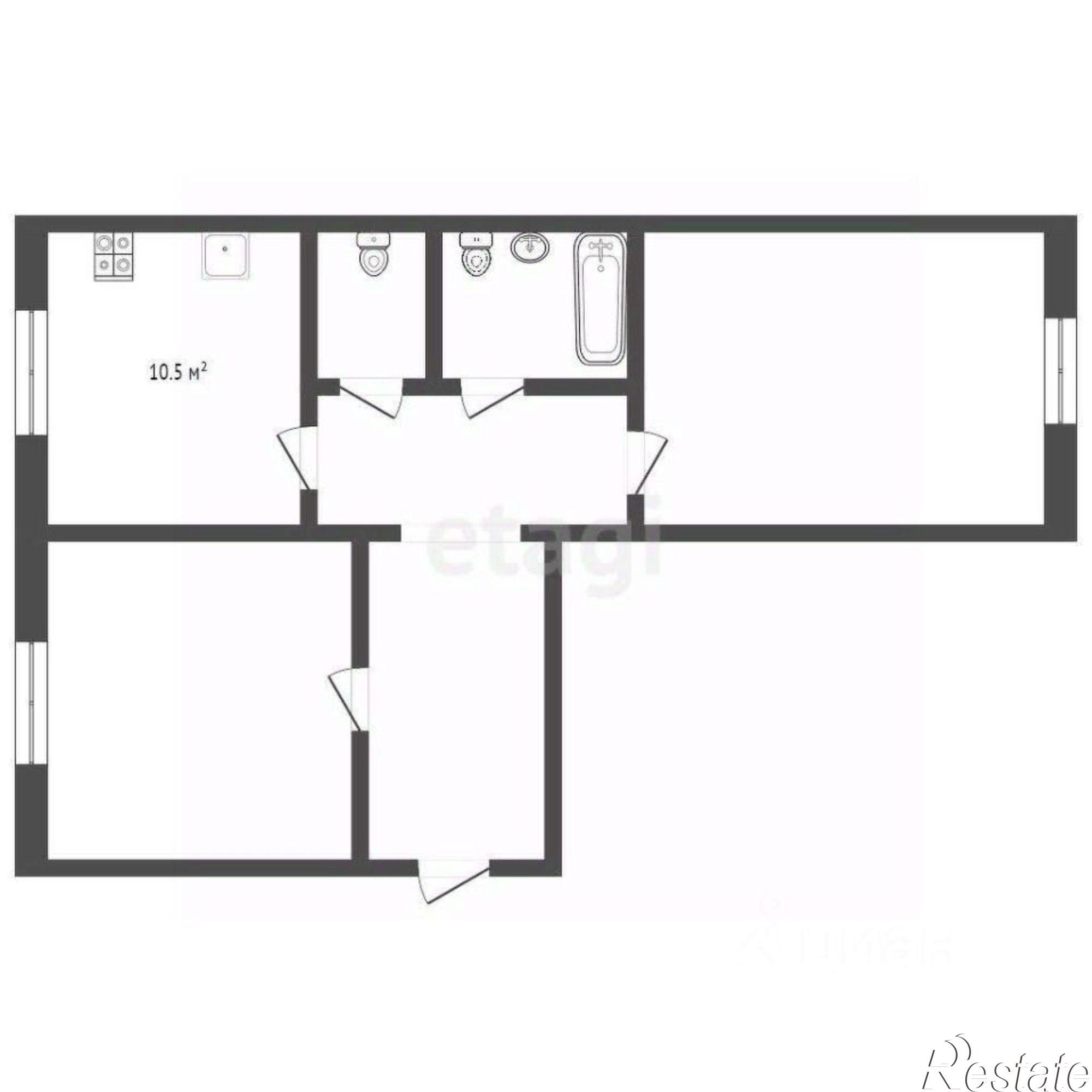 Купить квартиру за 3 000 000 рублей на Карачаровское шоссе, 11