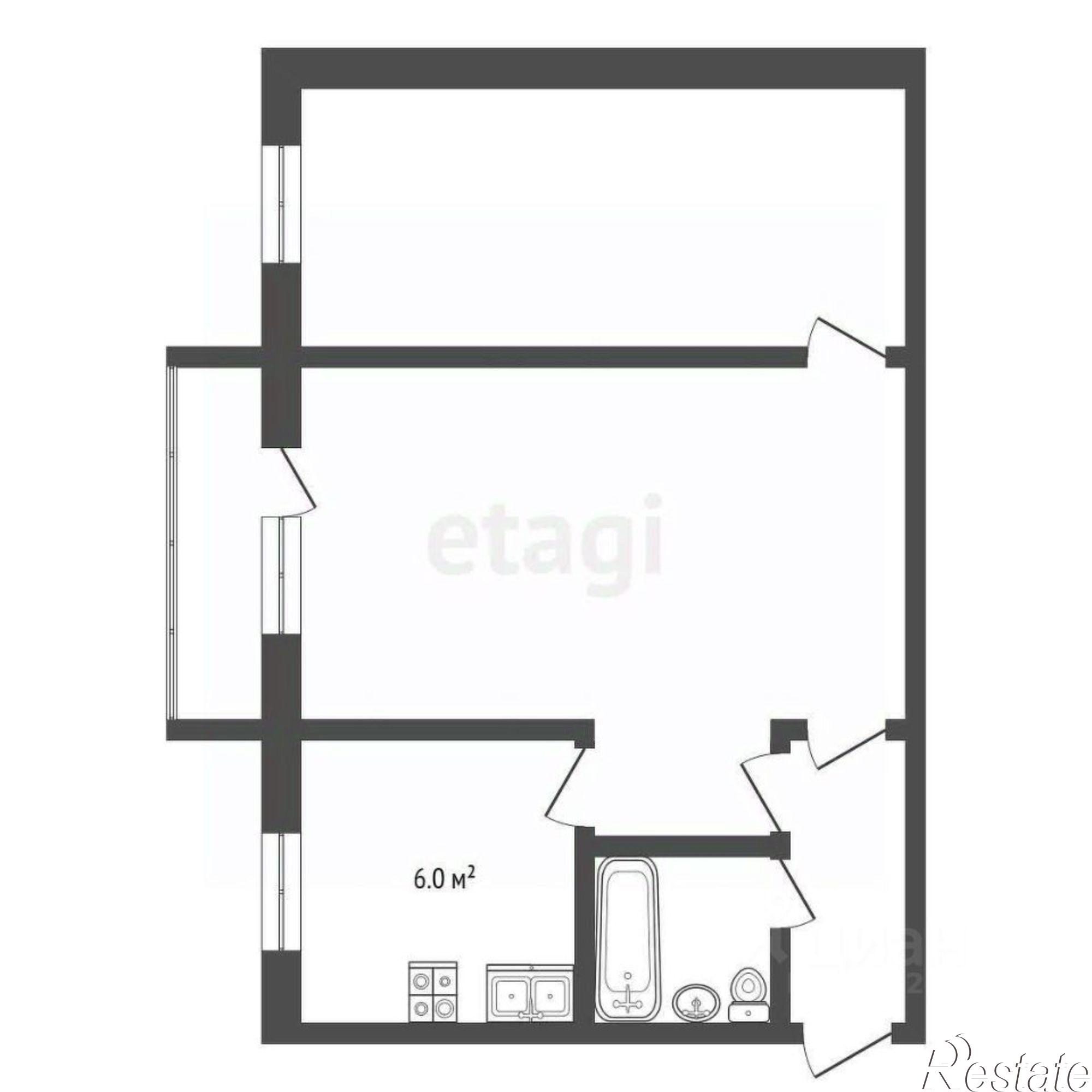 Купить квартиру за 3 500 000 рублей на улица Чкалова, 12Б