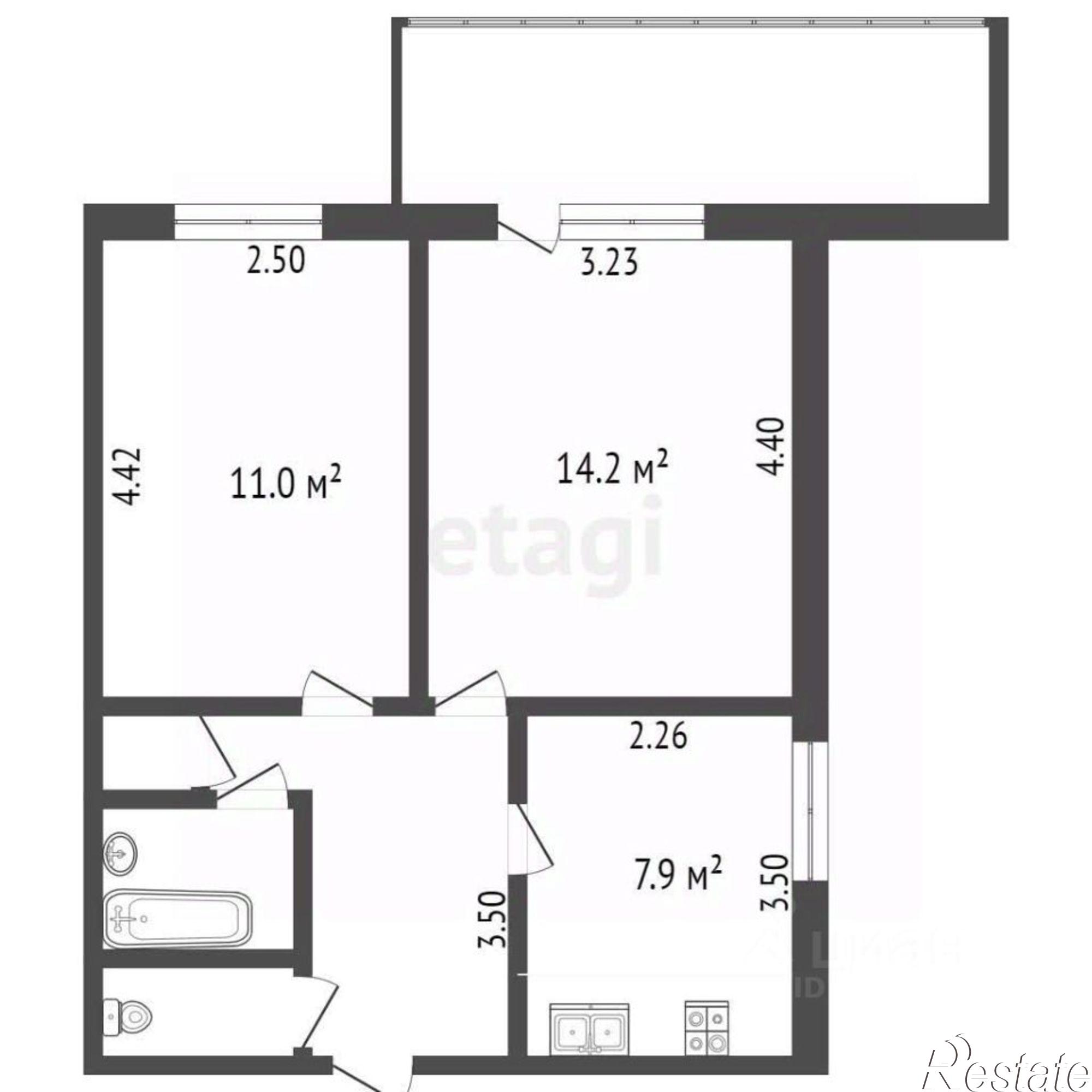 Купить квартиру за 4 000 000 рублей на Вокзальная улица, 6