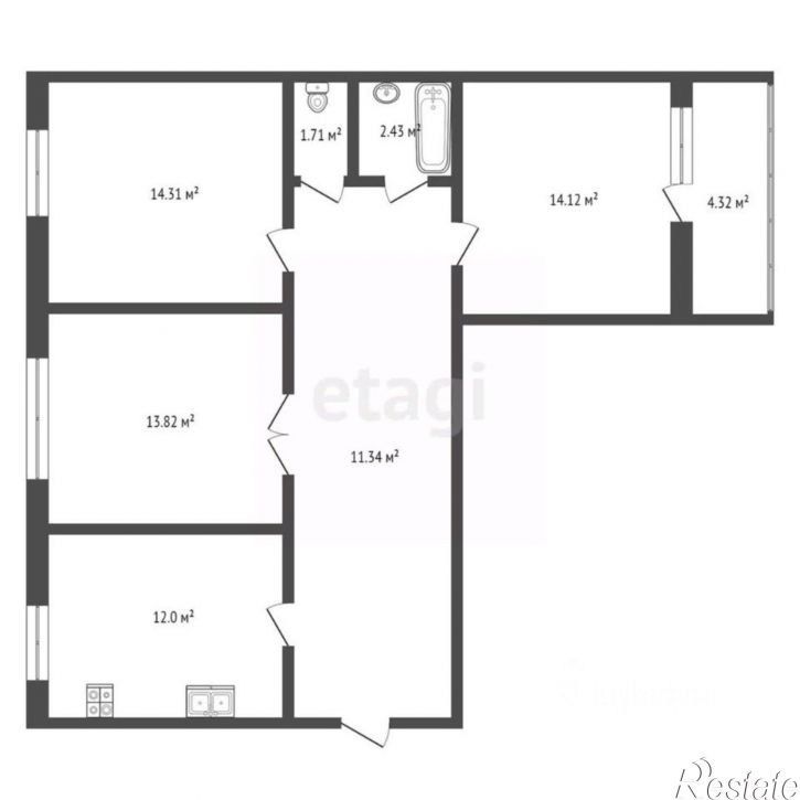 3-комн квартира улица Дзержинского, 10,  д. 10
