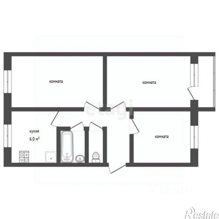 3-комн квартира улица Лаврентьева, 41,  д. 41