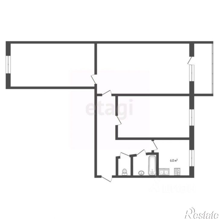 3-комн квартира Орловская улица, 17,  д. 17