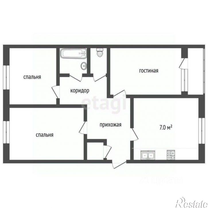 3-комн квартира Карачаровское шоссе, 25А,  д. 25А