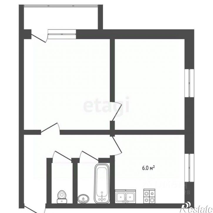 2-комн квартира улица Льва Толстого, 20,  д. 20