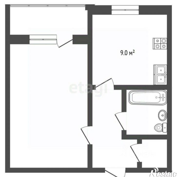 1-комн квартира Кооперативная улица, 8,  д. 8