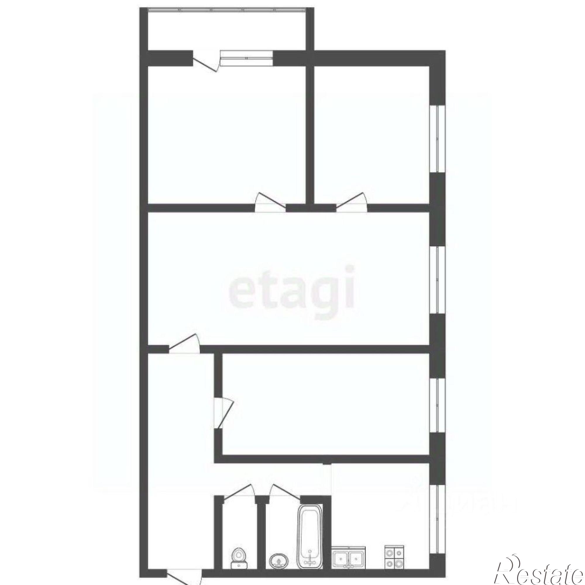 Купить квартиру за 4 000 000 рублей на Заводская улица, 19