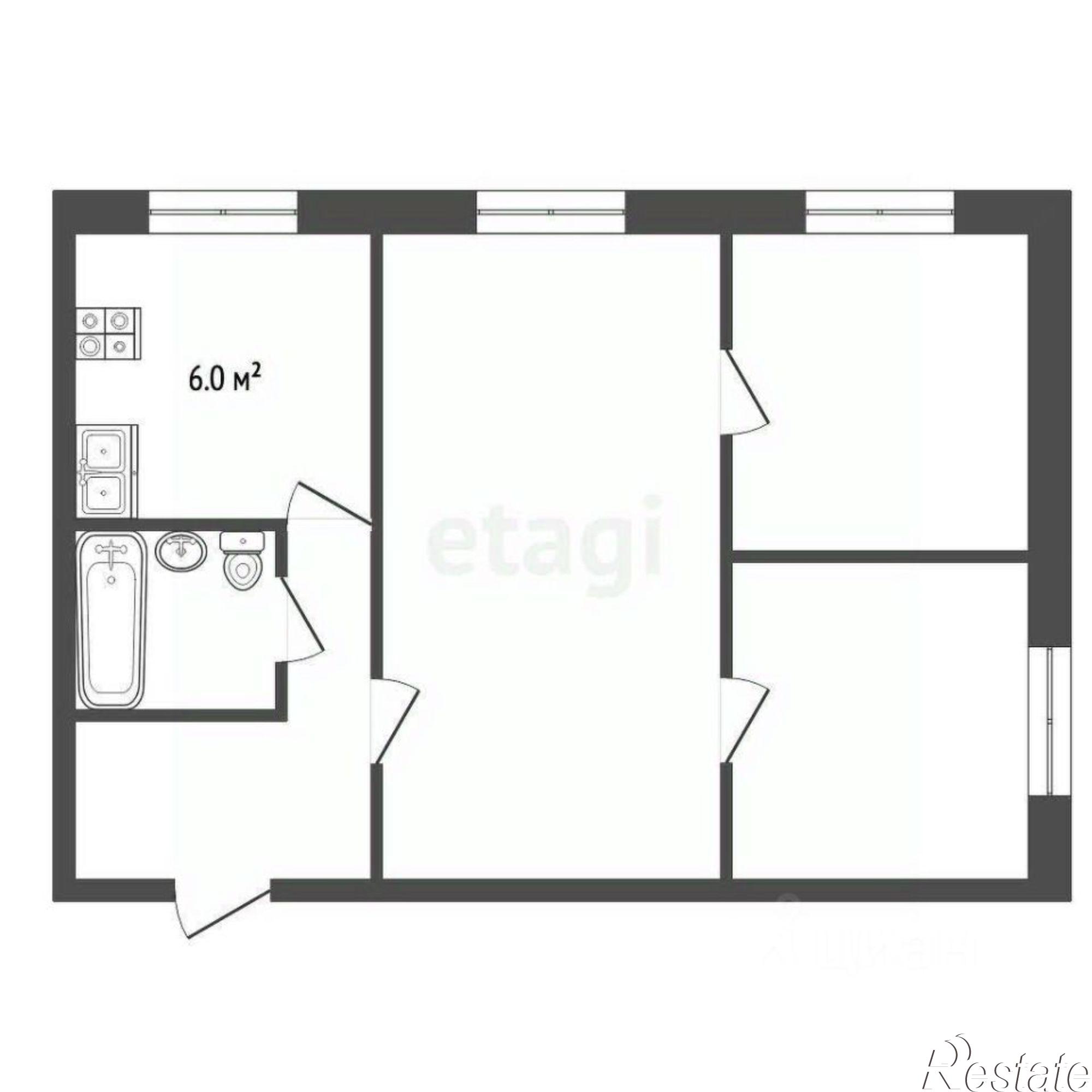 Купить квартиру за 3 100 000 рублей на Коммунистическая улица, 38