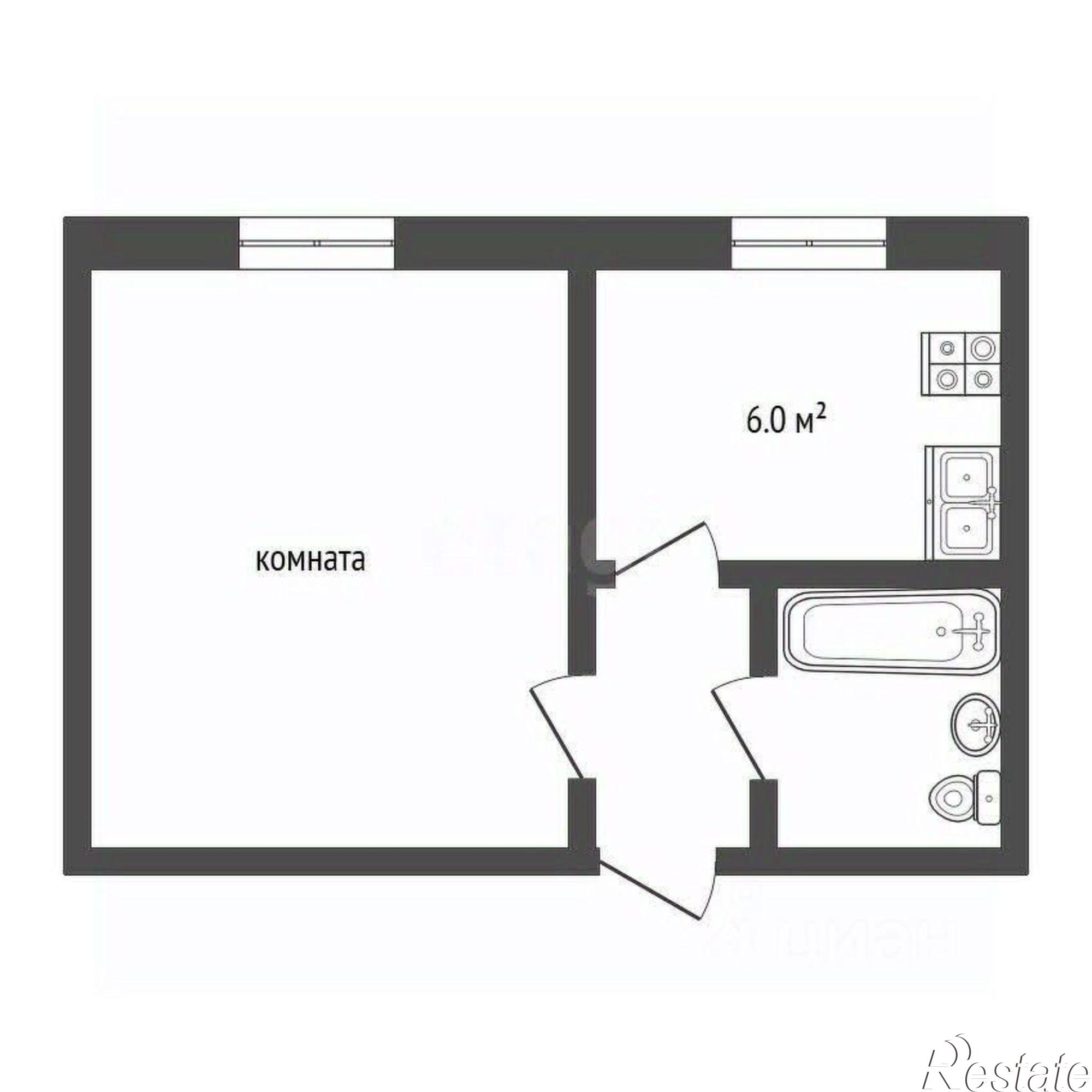 Купить квартиру за 1 200 000 рублей на Юбилейная улица, 58