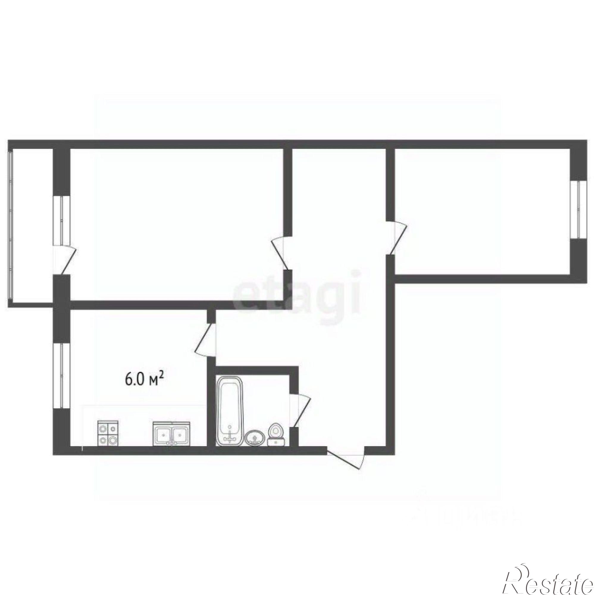Купить квартиру за 3 500 000 рублей на Первомайская улица, 101