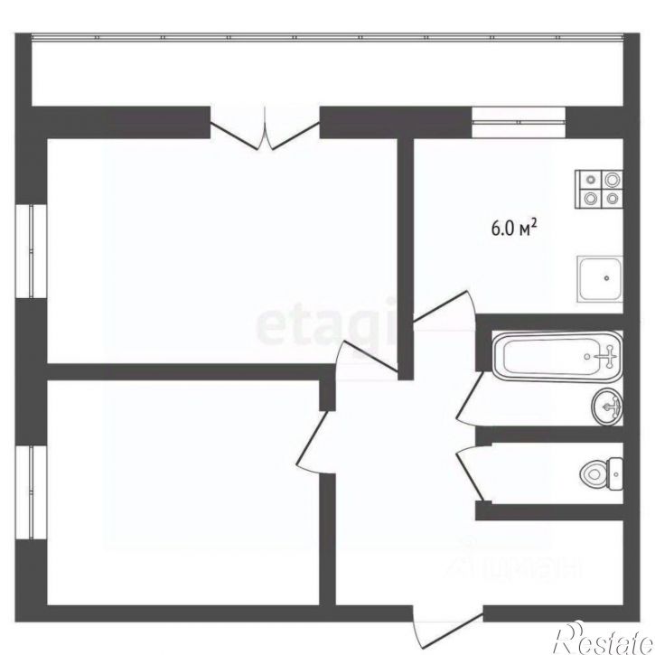 2-комн квартира улица Дзержинского, 51,  д. 51