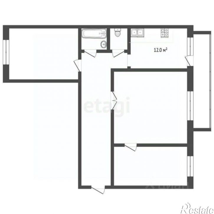 3-комн квартира Московская улица, 111В,  д. 111В