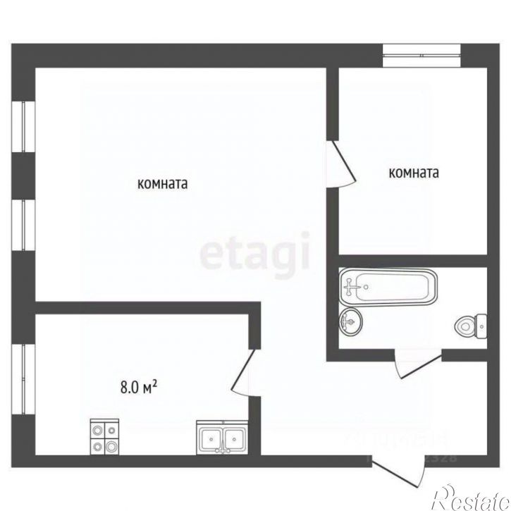 2-комн квартира улица Войкова, 76,  д. 76