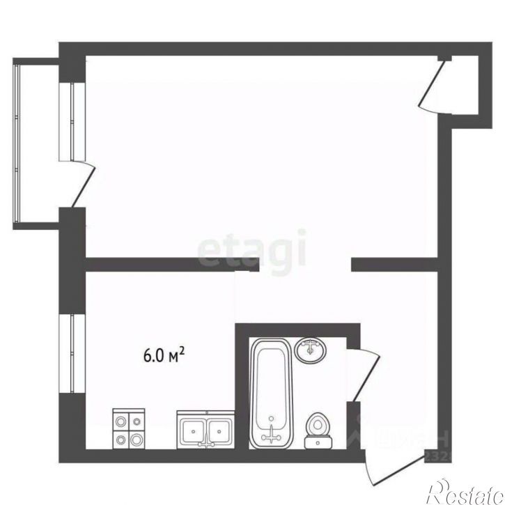 1-комн квартира Советская улица, 40,  д. 40