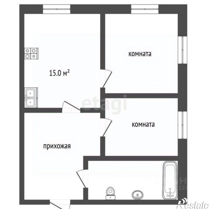 2-комн квартира округ Муром, Муром