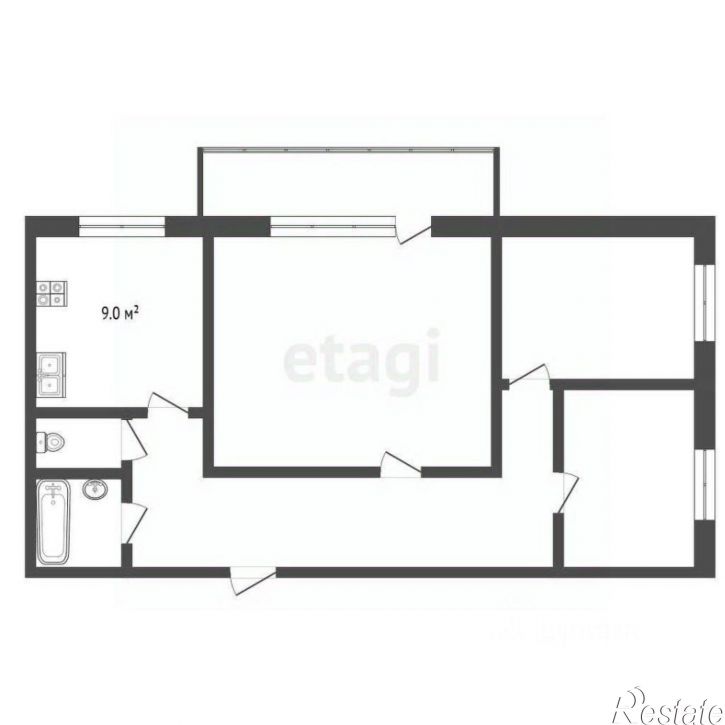 3-комн квартира округ Муром, Муром