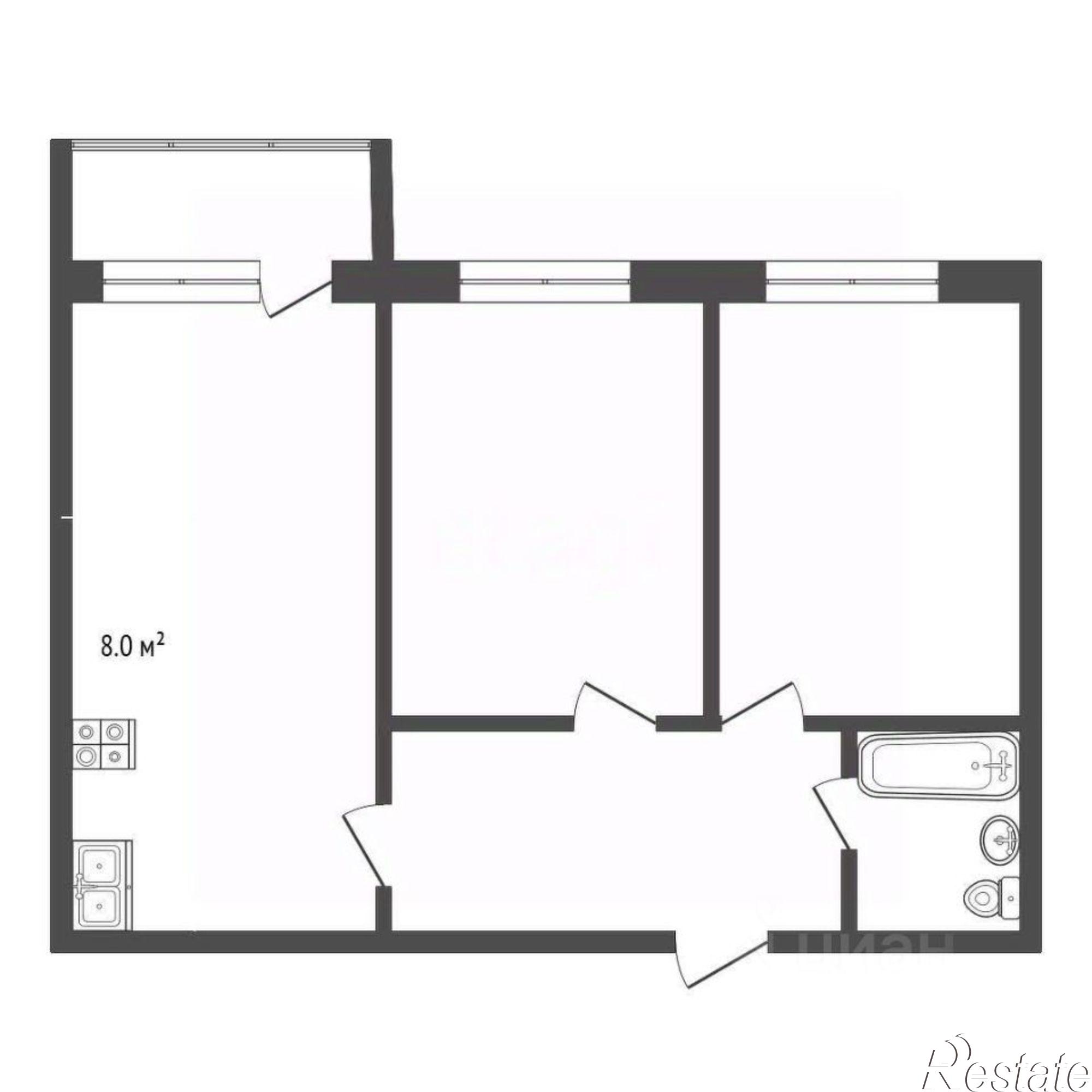 Купить квартиру за 3 780 000 рублей на улица Филатова, 6