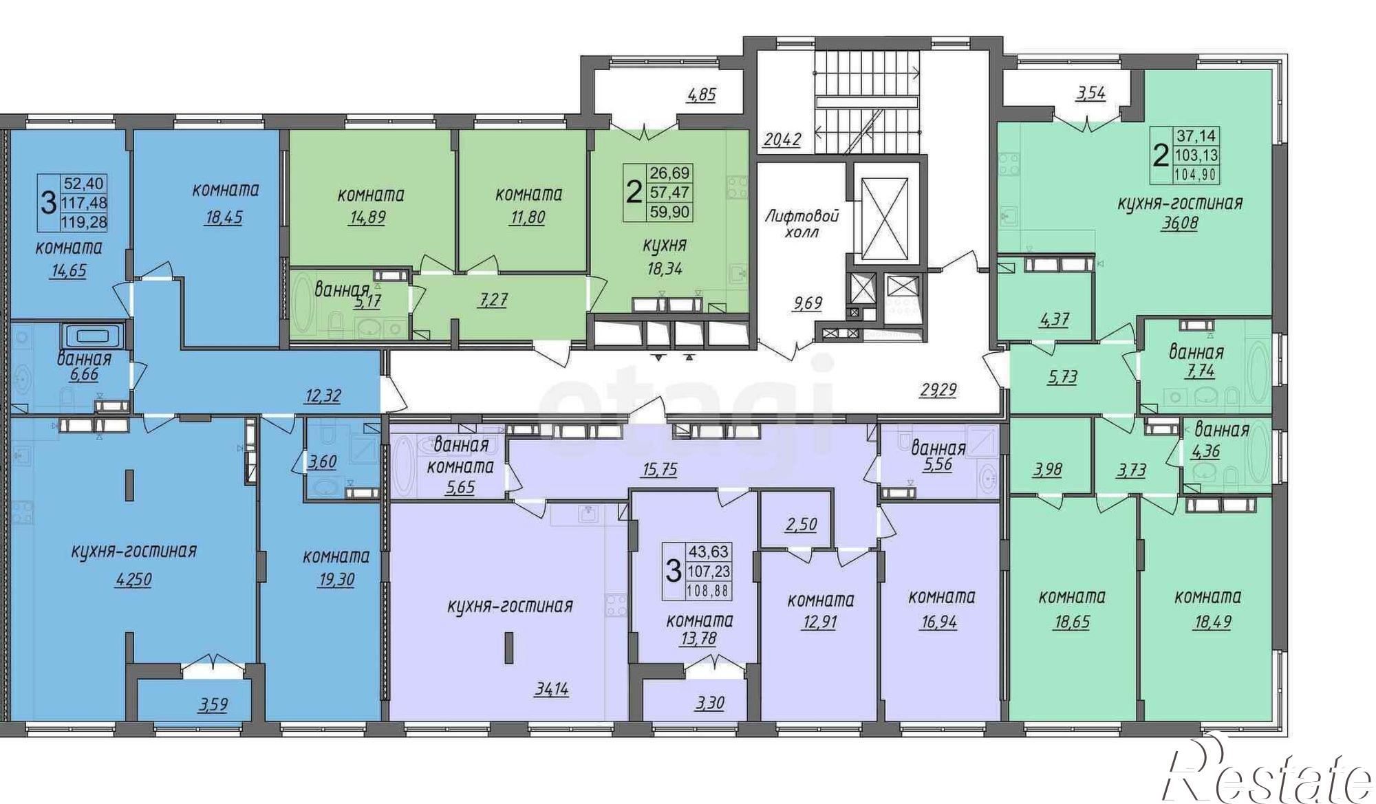 Купить квартиру за 8 650 000 рублей на ул Владимирская, 24