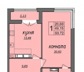 2-комн, 59 кв м, этаж 9/9 ул Владимирская, 24