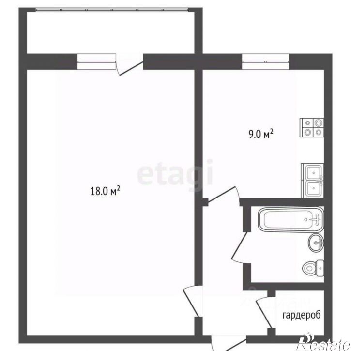 1-комн квартира ул Трудовая, 21,  д. 21