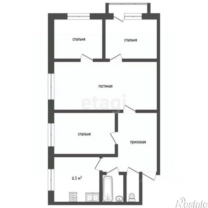 4-комн квартира ул Октябрьская, 31,  д. 31