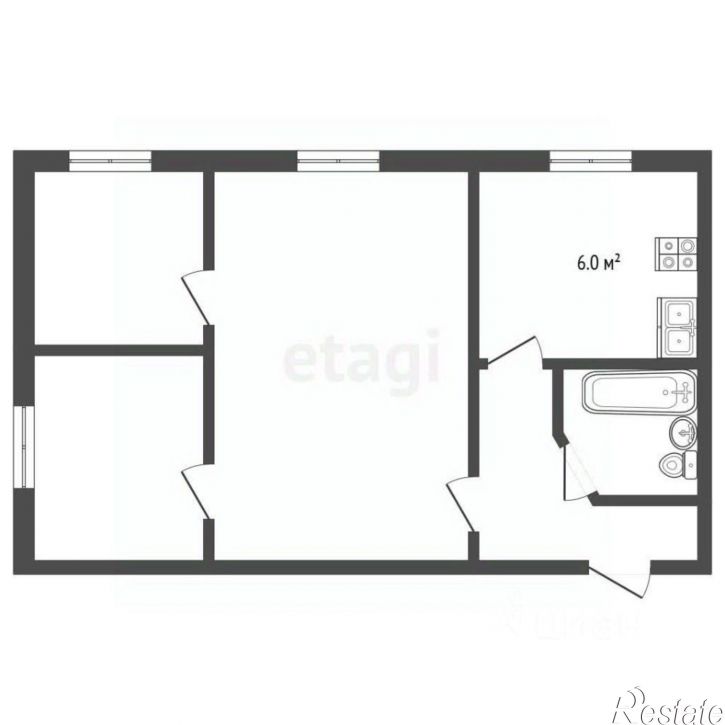 3-комн квартира улица Лаврентьева, 23,  д. 23