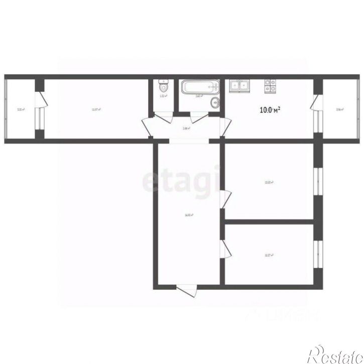 3-комн квартира Владимирское шоссе, 12а,  д. 12а