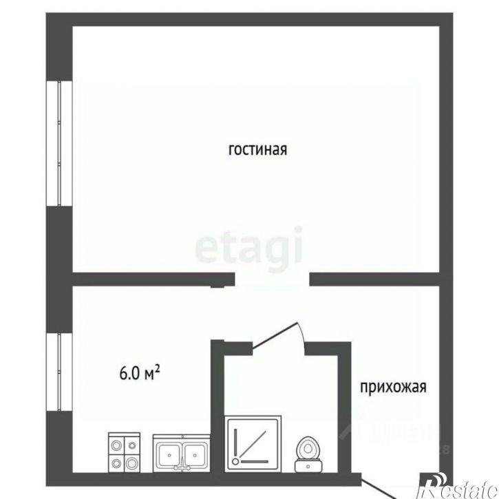 1-комн квартира ул Лаврентьева, 19,  д. 19