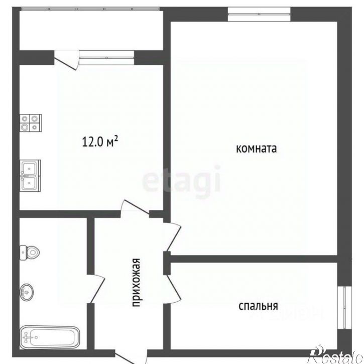 2-комн квартира 2-я Новослободская улица, 8,  д. 8