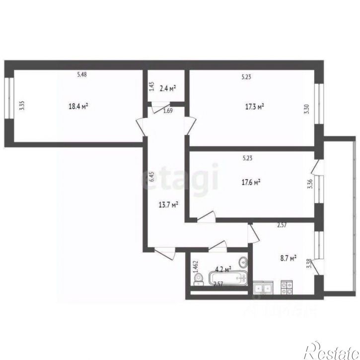 3-комн квартира Радиозаводское шоссе, 33,  д. 33