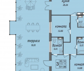 3-комн, 104кв м, этаж 2/9 Владимирская улица, 24