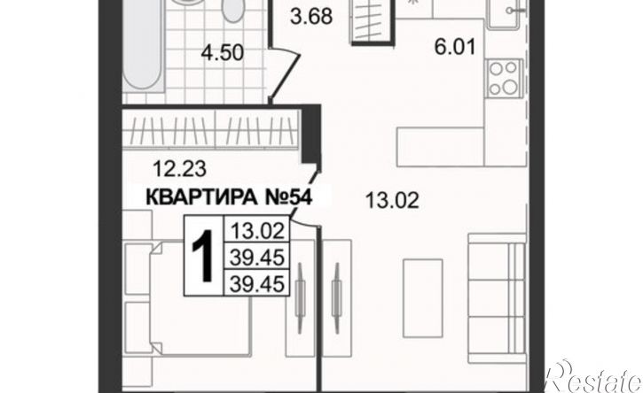 1-комн квартира в новом доме 3-я Новослободская улица, 7,  д. 7