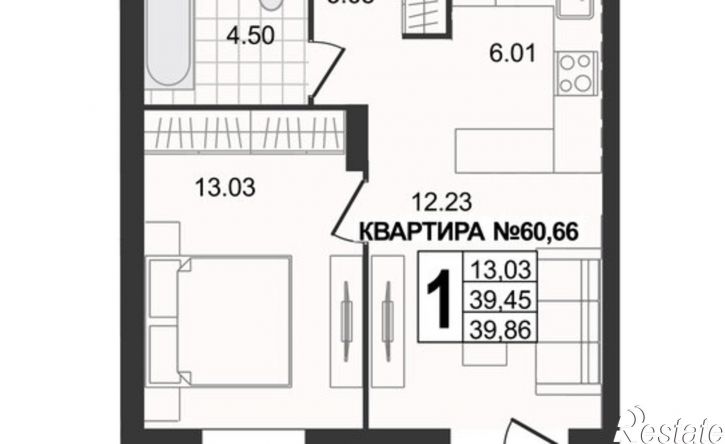 1-комн квартира в новом доме 3-я Новослободская улица, 7,  д. 7