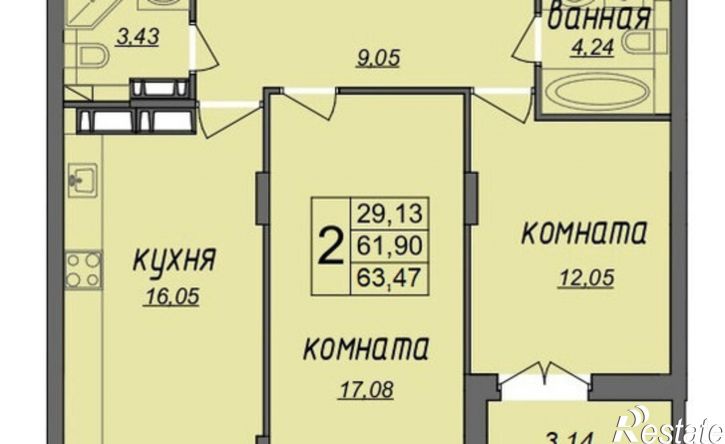 2-комн квартира ул Владимирская, 24,  д. 24