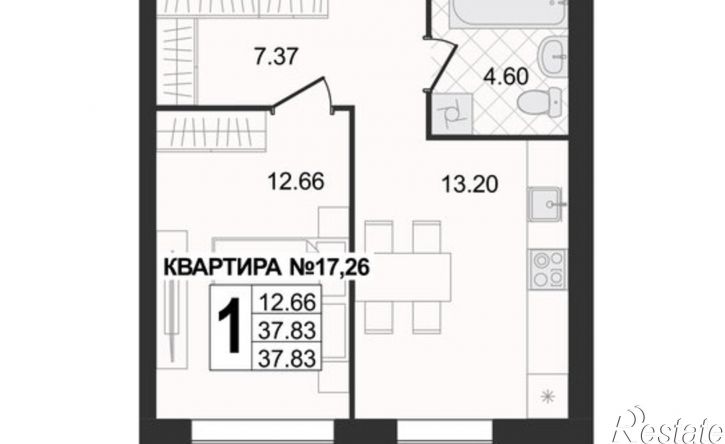 1-комн квартира в новом доме ул 5-я Новослободская, 4,  д. 4