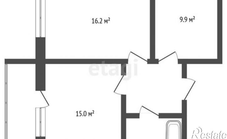 2-комн квартира ул 2-я Новослободская, 9,  д. 9