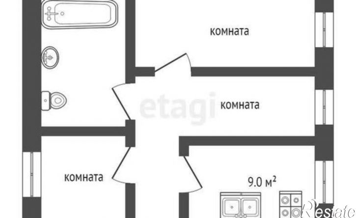 3-комн квартира ул Амосова, 31а,  д. 31а