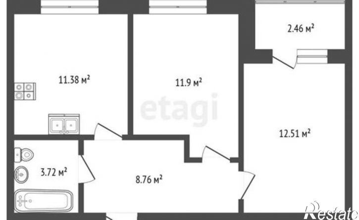2-комн квартира ул 5-я Новослободская, 4,  д. 4