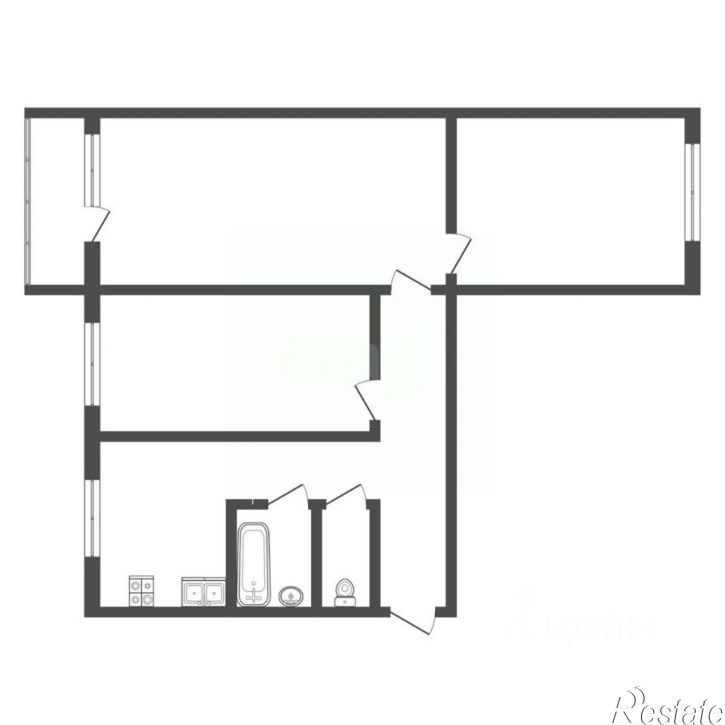 3-комн квартира ул Красногвардейская, 32,  д. 32