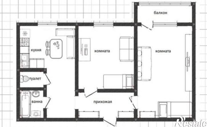 2-комн квартира ул Ленина, 125,  д. 125