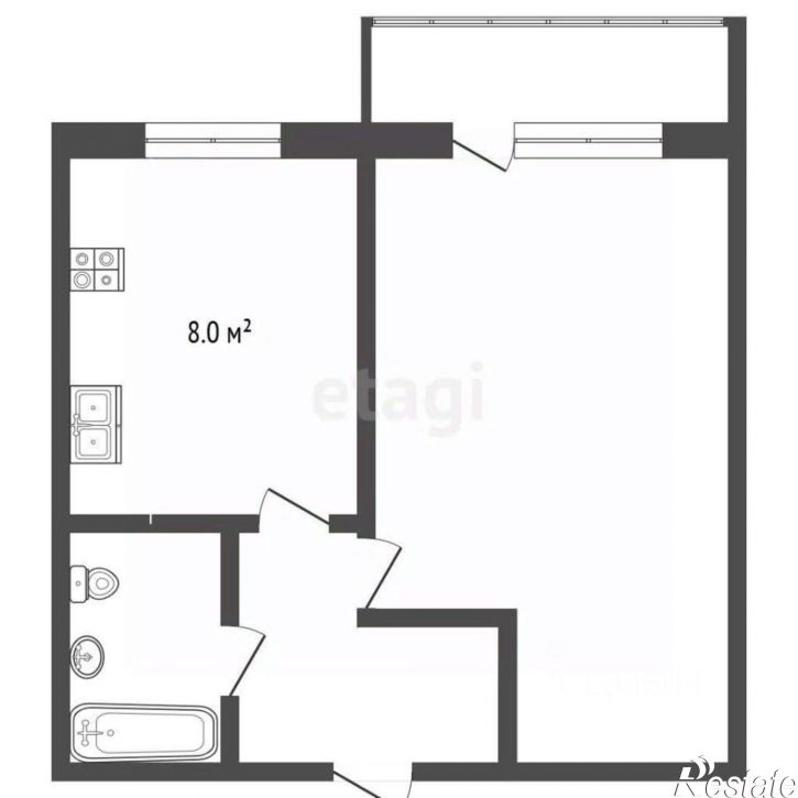 1-комн квартира Карачаровское шоссе, 26б,  д. 26б