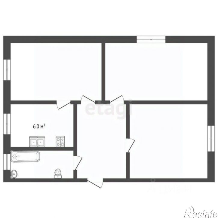 3-комн квартира ул Кирова, 18,  д. 18