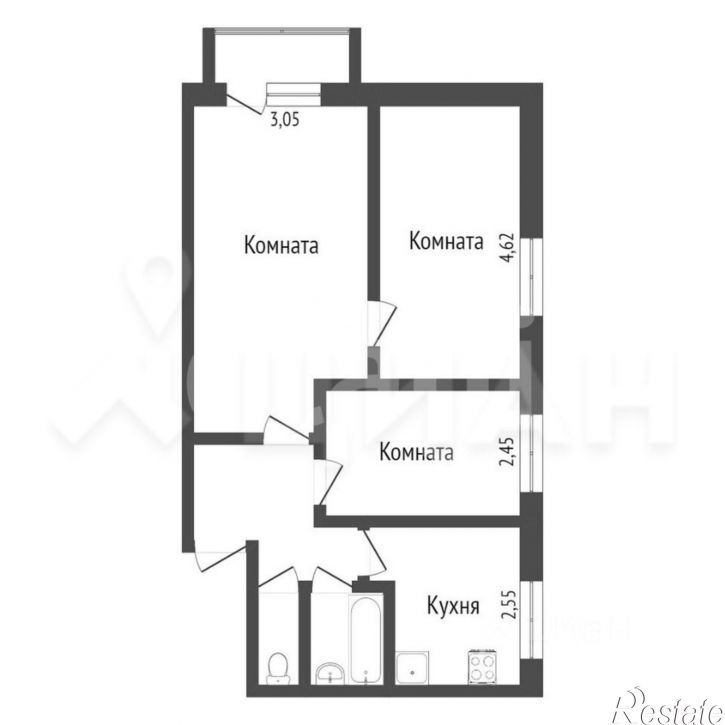 3-комн квартира ул Муромская, 23,  д. 23