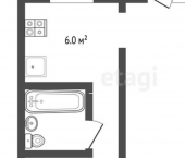 1-комн, 30кв м, этаж 2/5 ул Лаврентьева, 39