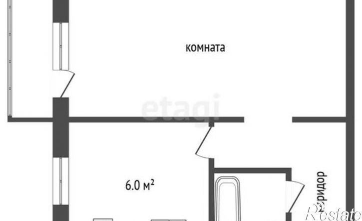1-комн квартира ул Московская, 103,  д. 103