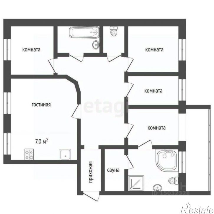 4-комн квартира ул Свердлова, 35,  д. 35