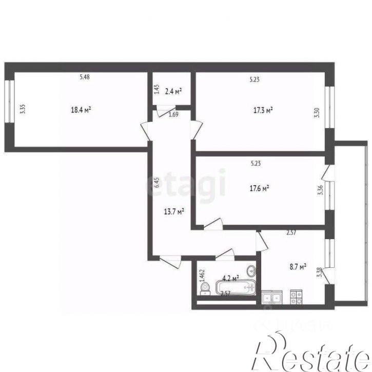 3-комн квартира Радиозаводское шоссе, 33,  д. 33