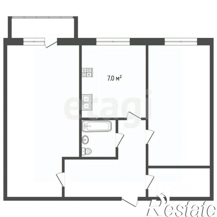 2-комн квартира Орловская улица, 3,  д. 3